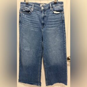 PAIGE Relaxed Fit Blue Jeans